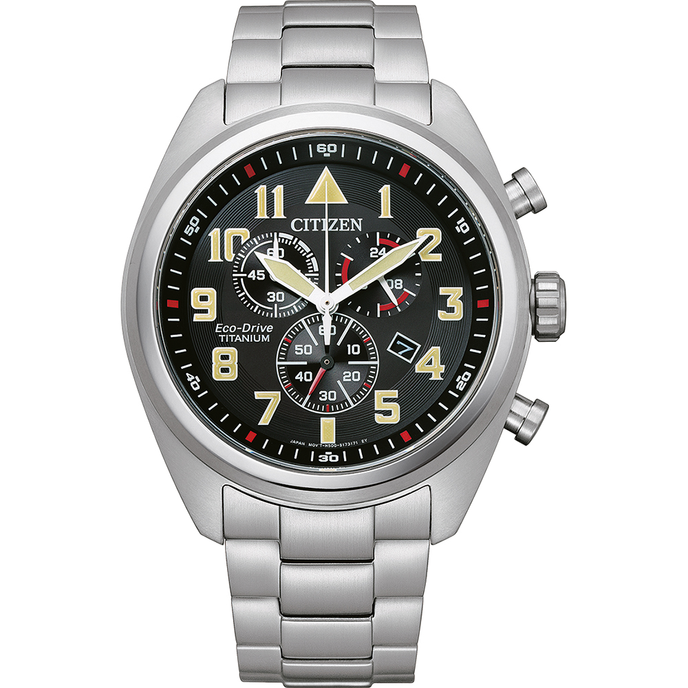 Citizen AT2480-81E นาฬิกาผู้ชาย Titanium Chonograph Eco-Drive Men's Watch