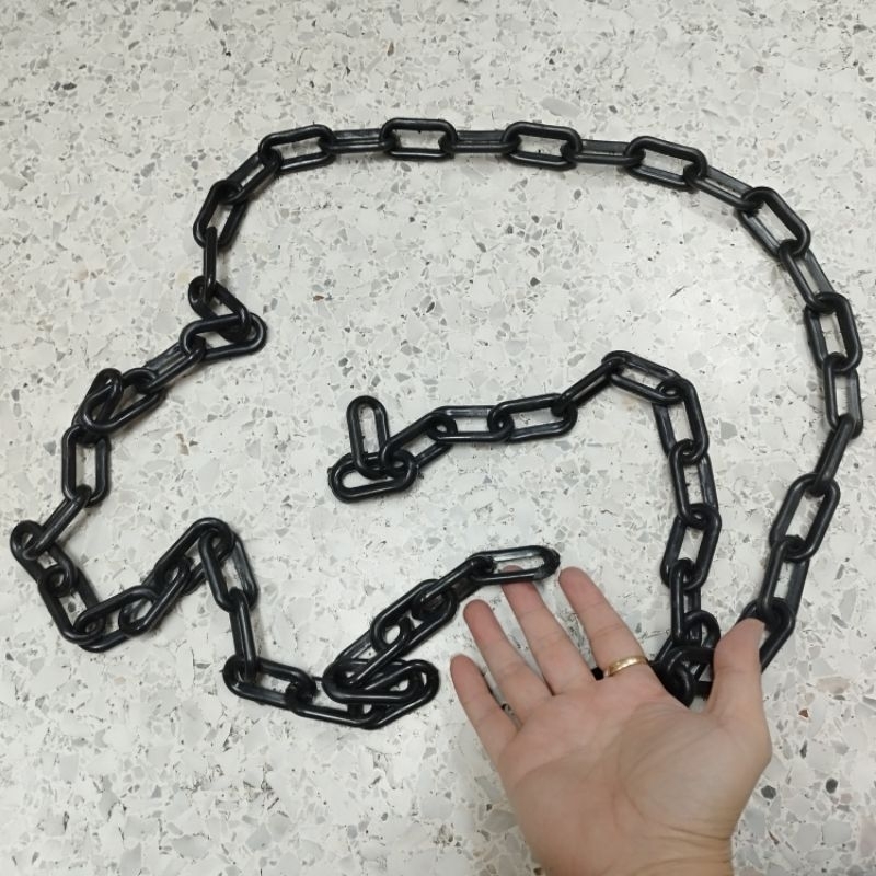 โซ่ พลาสติก ความยาว 2 เมตร สีดำ สำหรับรัดของ