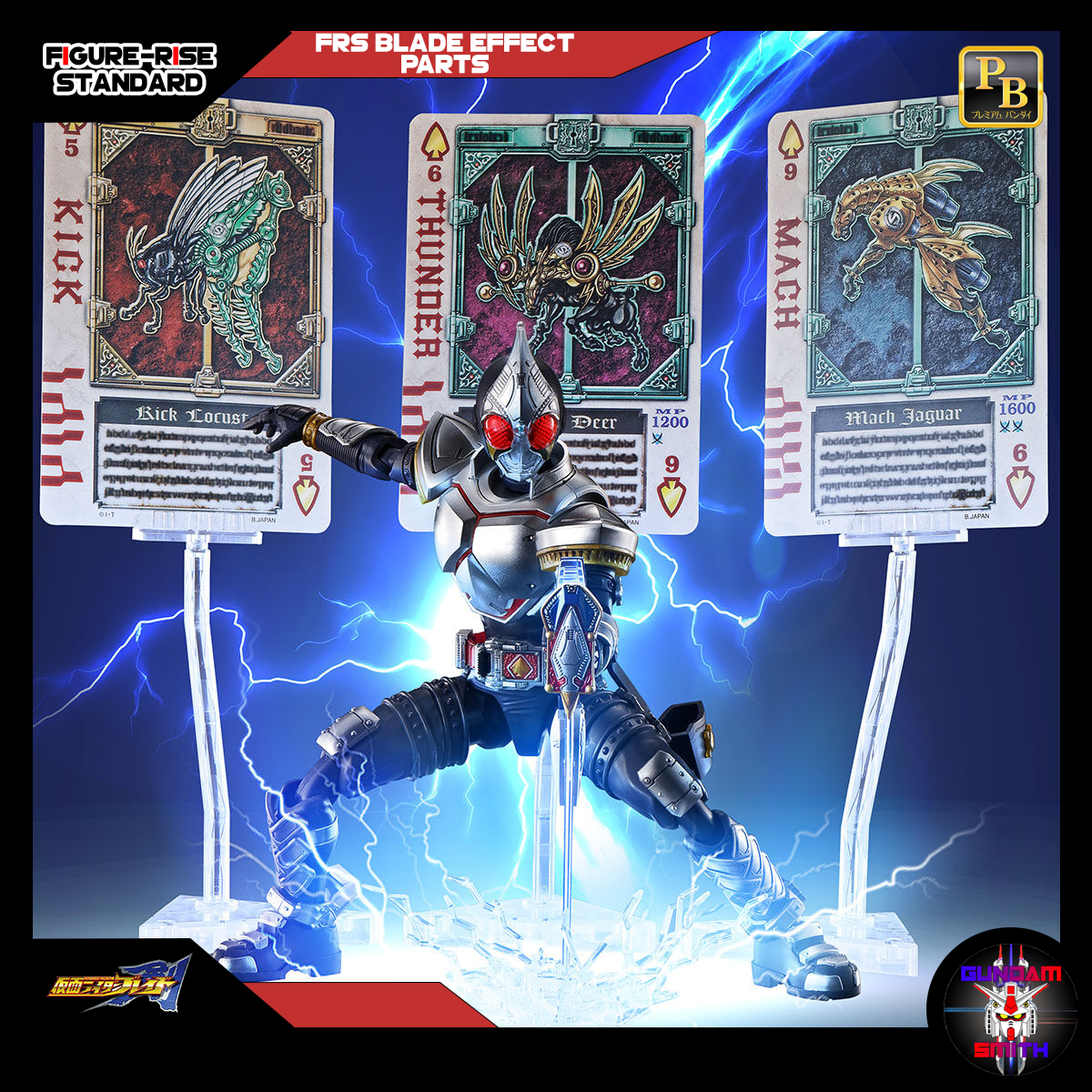 P-BANDAI FRS MASKED RIDER BLADE EFFECT PARTS SET