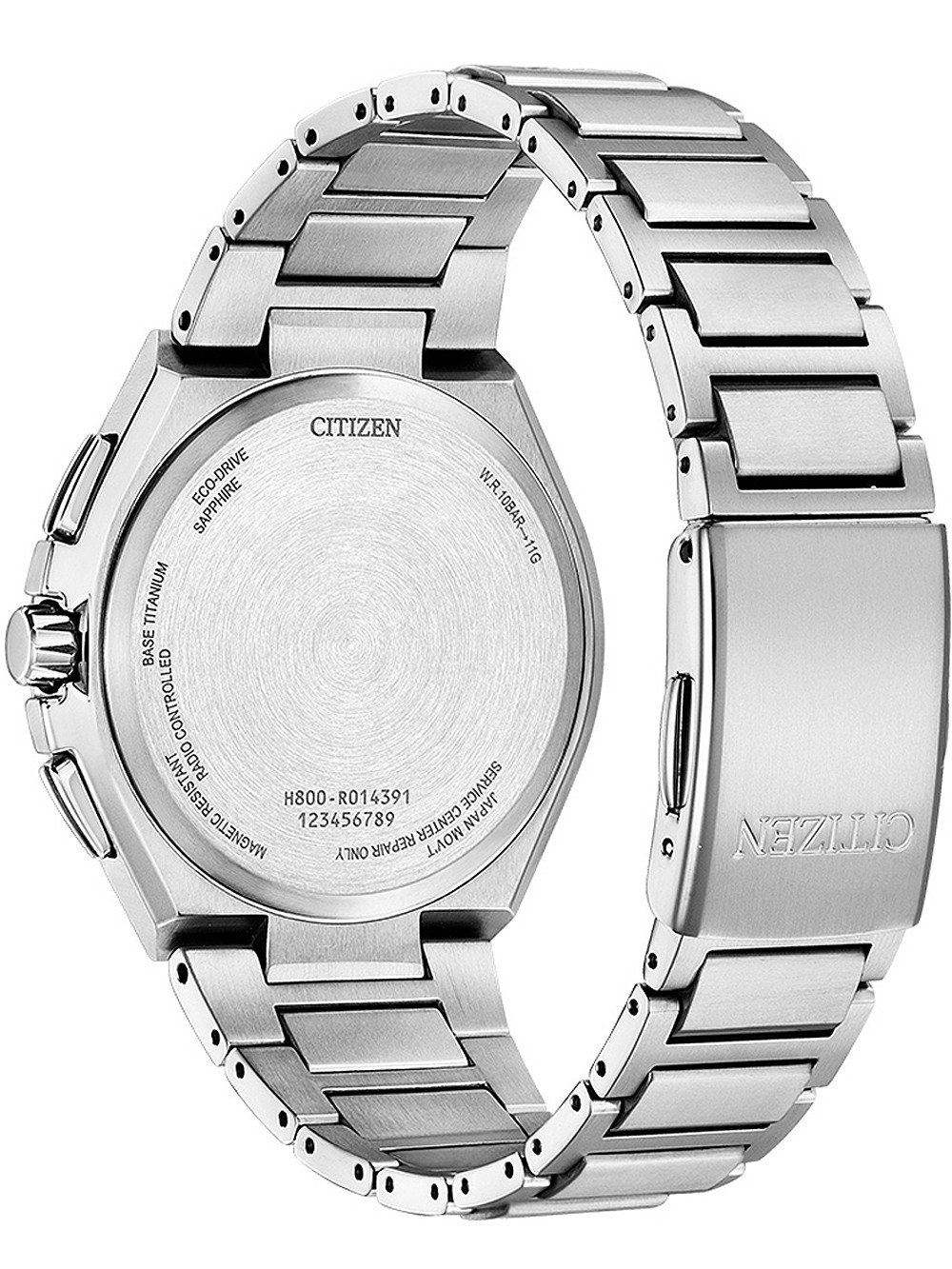 Citizen AT8234-85A นาฬิกาผู้ชาย Eco-Drive Radio Controlled Super Titanium Men's Watch