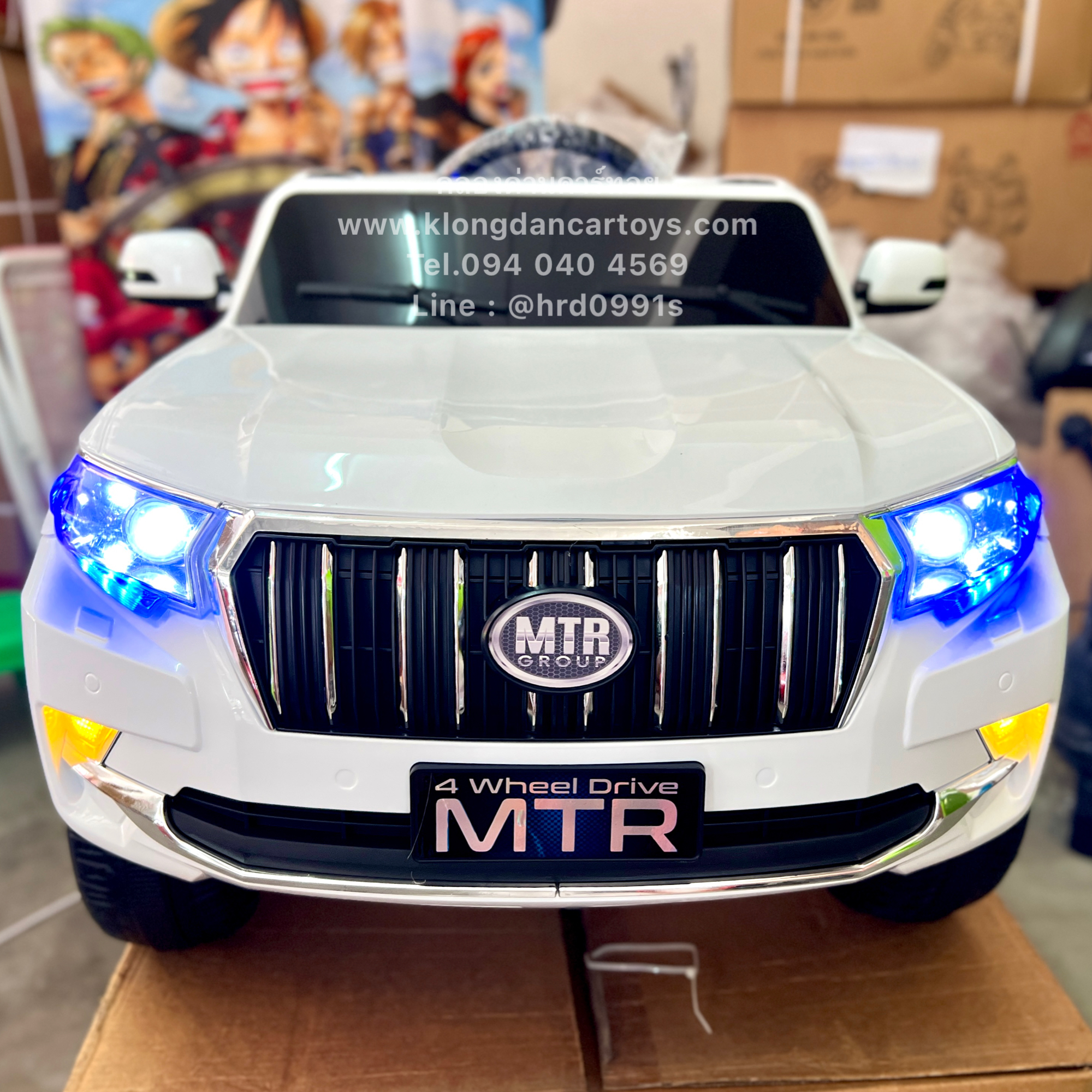 รถเด็กแบตเตอรี่สปอตโตโยต้า4×4 (ออกตัวสมูท, 6มอเตอร์แบต12v7a, มีโช้ค, โยกสวิงได้, บูลทูธกับมือถือ เล่นusb aux, รีโมทบูลทูธไฮเทค) มีช่องเก็บของด้านหลัง