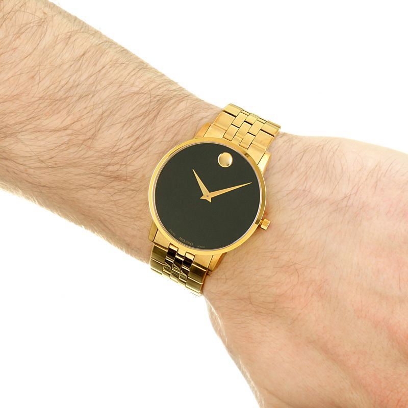 Movado 0607203 นาฬิกาผู้ชาย Museum Quartz Men's Watch