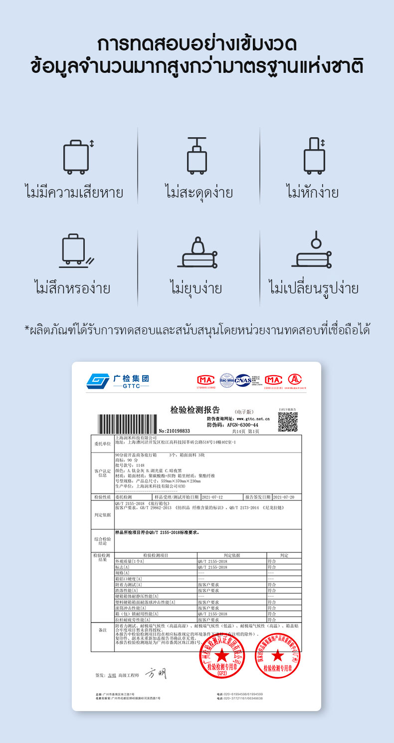 Xiaomi 90GO Passport 20" Suitcase - กระเป๋าเดินทางรุ่นพาสปอร์ต ขนาด 20 นิ้ว