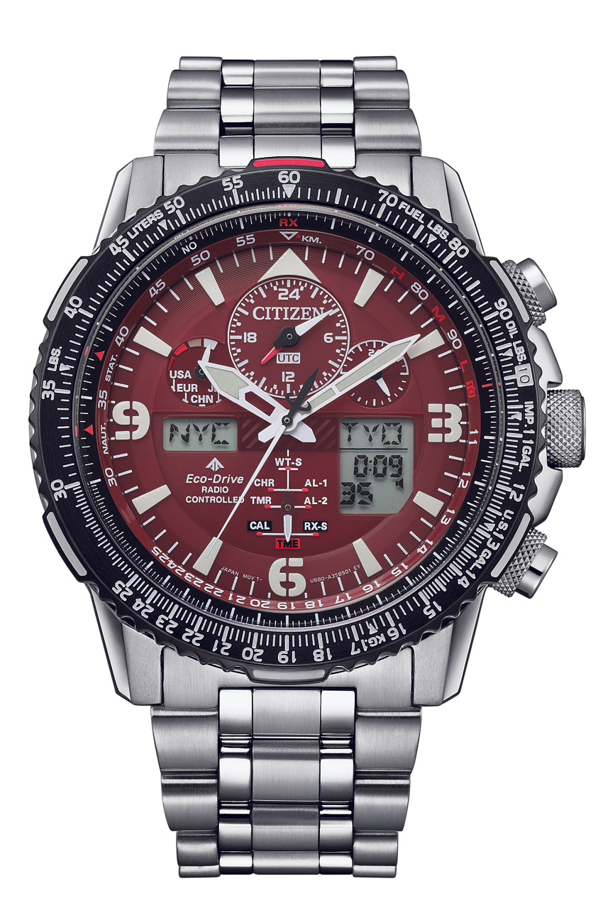 Citizen JY8086-89X นาฬิกาผู้ชาย Eco-Drive Radio-Controlled Perpetual Men's Watch