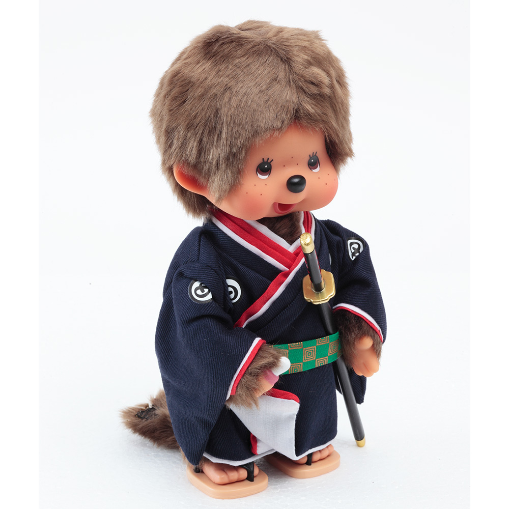 [PRE-ORDER] ตุ๊กตา ม่อนชิชิ ซามูไร Size S ม่อนชิชิคุง Monchhichi Samurai 14 x 8 x 21 cm นำเข้าจากญี่ปุ่น オリジナル お着物モンチッチ 男の子 剣豪 IPM-15-Z