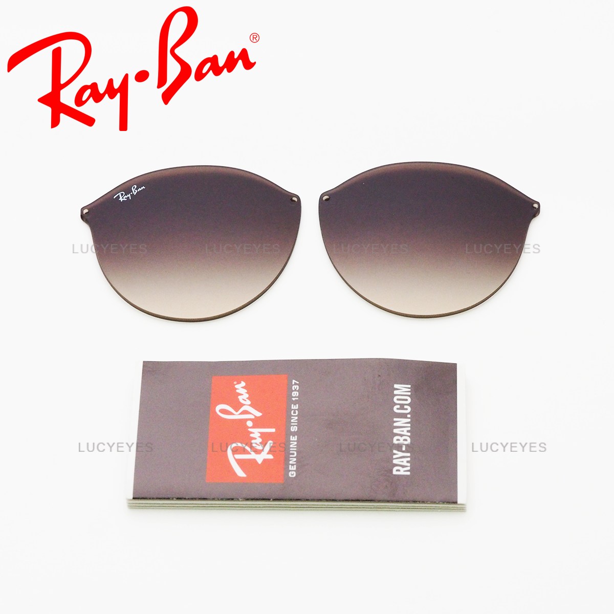 เลนส์ RAYBAN แท้ 100% RB3574N 004/13, BLAZE ROUND เลนส์สีน้ำตาลไล่สี