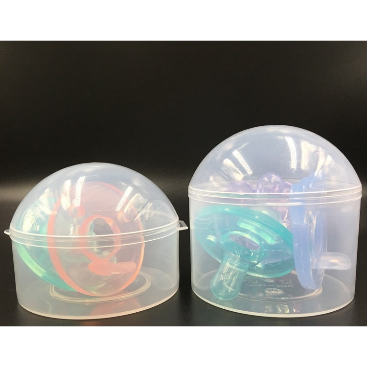 กล่องครึ่งวงกลม ใส่จุกนม PP กล่องเก็บจุกนม ใส่จุกหลอก