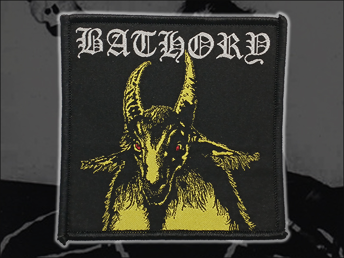 BATHORY 'Yellow Goat' Woven Patch อาร์มแบบทอ