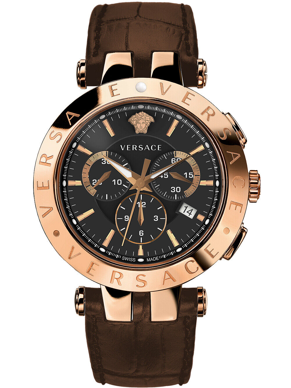 Versace VERQ00320 นาฬิกาผู้ชาย V-Race Chronograph Quartz Men's Watch