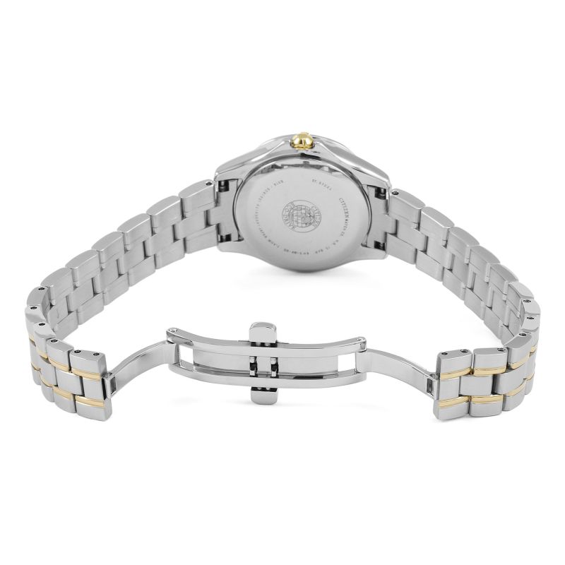 Citizen EW1936-53L นาฬิกาผู้หญิง Eco-Drive Diamond Two-Tone Women's Watch