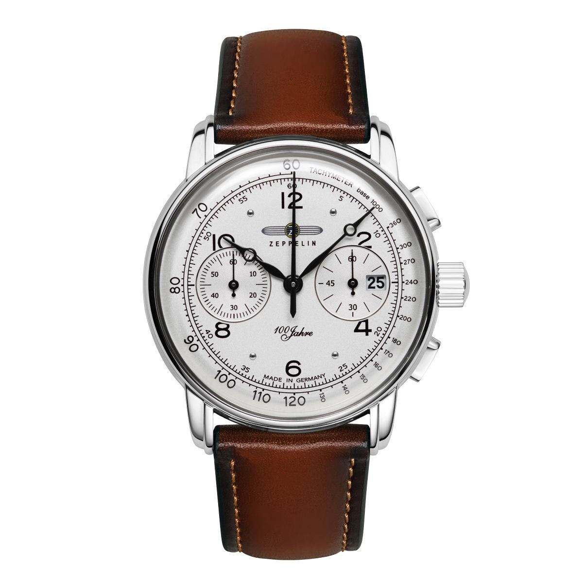 Zeppelin 8676-1 นาฬิกาผู้ชาย Chronograph 100 Years Quartz Men's Watch