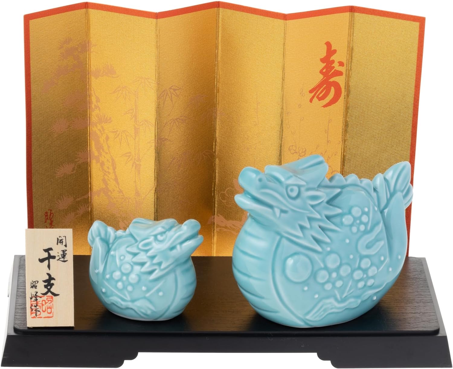 [PRE-ORDER] มังกรฟ้า เซ็ท 2 ตัว ของมงคลญี่ปุ่น ฮวงจุ้ยโต๊ะทำงาน เสริมโชคลาภ ปีมังกร นำเข้าจากญี่ปุ่น ของตกแต่ง วันตรุษจีน Blue Dragon Zodiac 2024