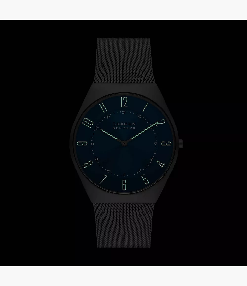 Skagen SKW6829 นาฬิกาผู้ชาย Blue Dial Gunmetal Quartz Men's Watch