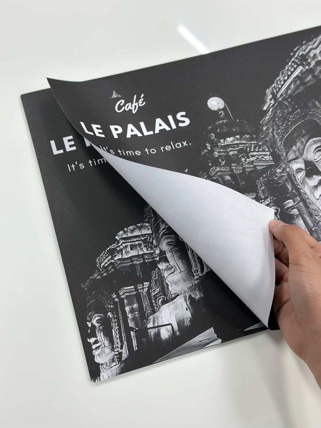 ผลงาน กระดาษรองจานพิมพ์โลโก้