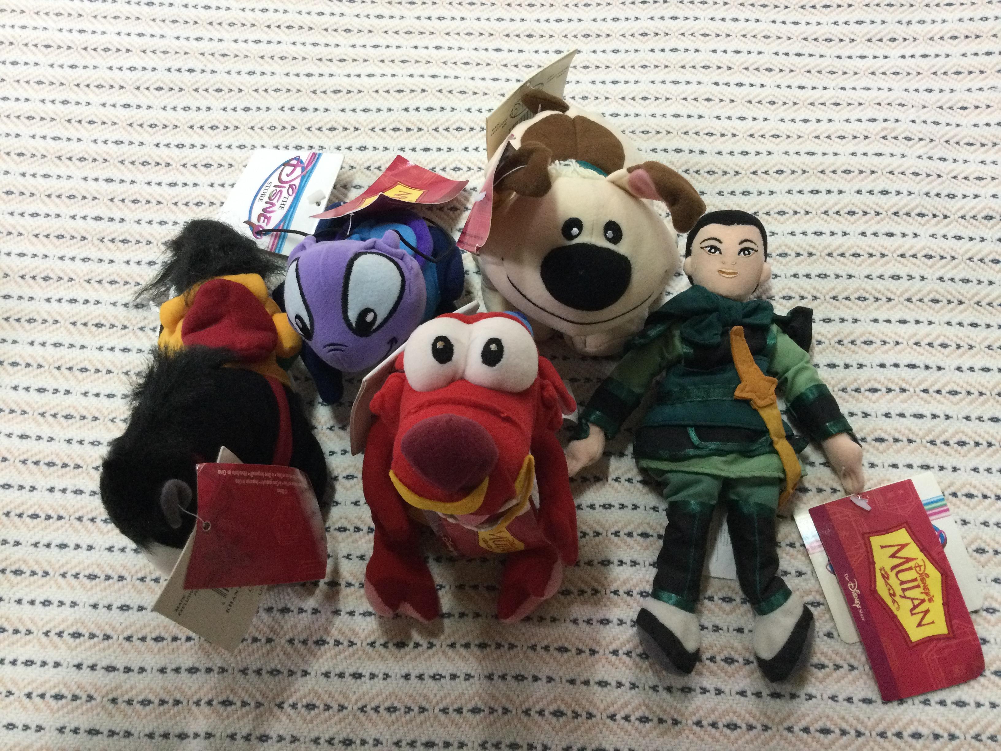 ตุ๊กตารวมตัวการ์ตูน มู่หลาน (Mulan) ครบชุด 5 ตัว ขนาด 6-9 นิ้ว