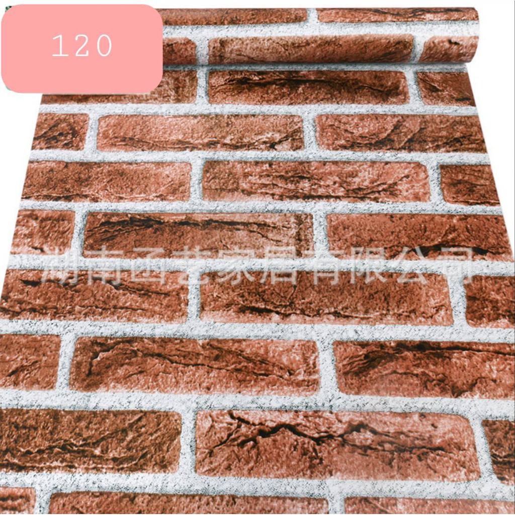 วอลเปเปอร์ติดผนัง ลายปูนเปลือย ลายอิฐ แนวลอฟท์ และลายอื่นๆ มีกาวในตัว ติดได้ด้วยตัวเอง กว้าง 45 ซม.ยาว 9.5-10 เมตร