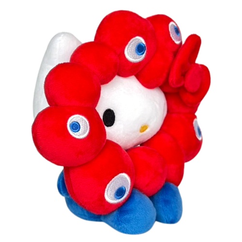 [PRE-ORDER] ตุ๊กตา คิตตี้ Hello Kitty x MYAKU-MYAKU Official Mascot งาน Osaka Expo 2025 นำเข้าจากญี่ปุ่น サンリオキャラクターズ ミャクミャクなりきりぬいぐるみM ハローキティ