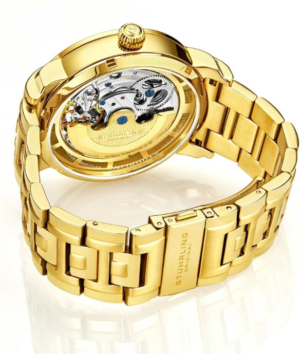 Stuhrling Original 371B.03 นาฬิกาผู้ชาย Luciano Automatic Skeleton Men's Watch