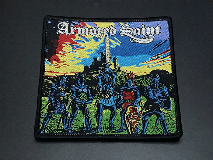ARMORED SAINT'March of the Saint' Woven Patch (อาร์มแบบทอ)