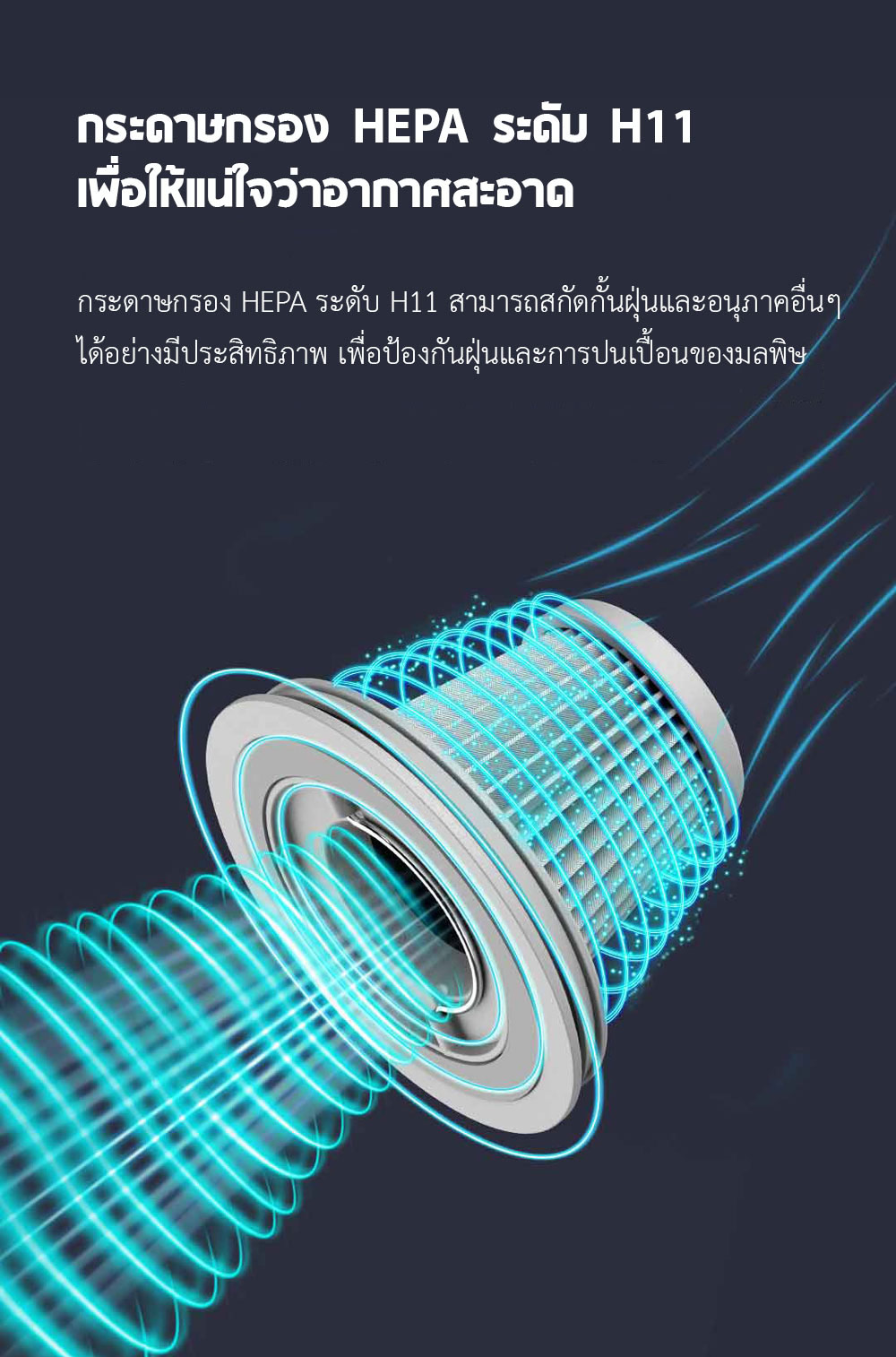 Xiaomi Mini Handheld Vacuum Filter - ไส้กรองเครื่องดูดฝุ่นแบบพกพาเสี่ยวหมี่ (2 ชิ้น)