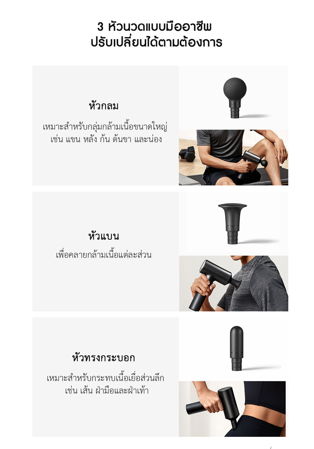 Xiaomi Fascia Massage Gun - เครื่องนวดกล้ามเนื้อเสียวหมี่