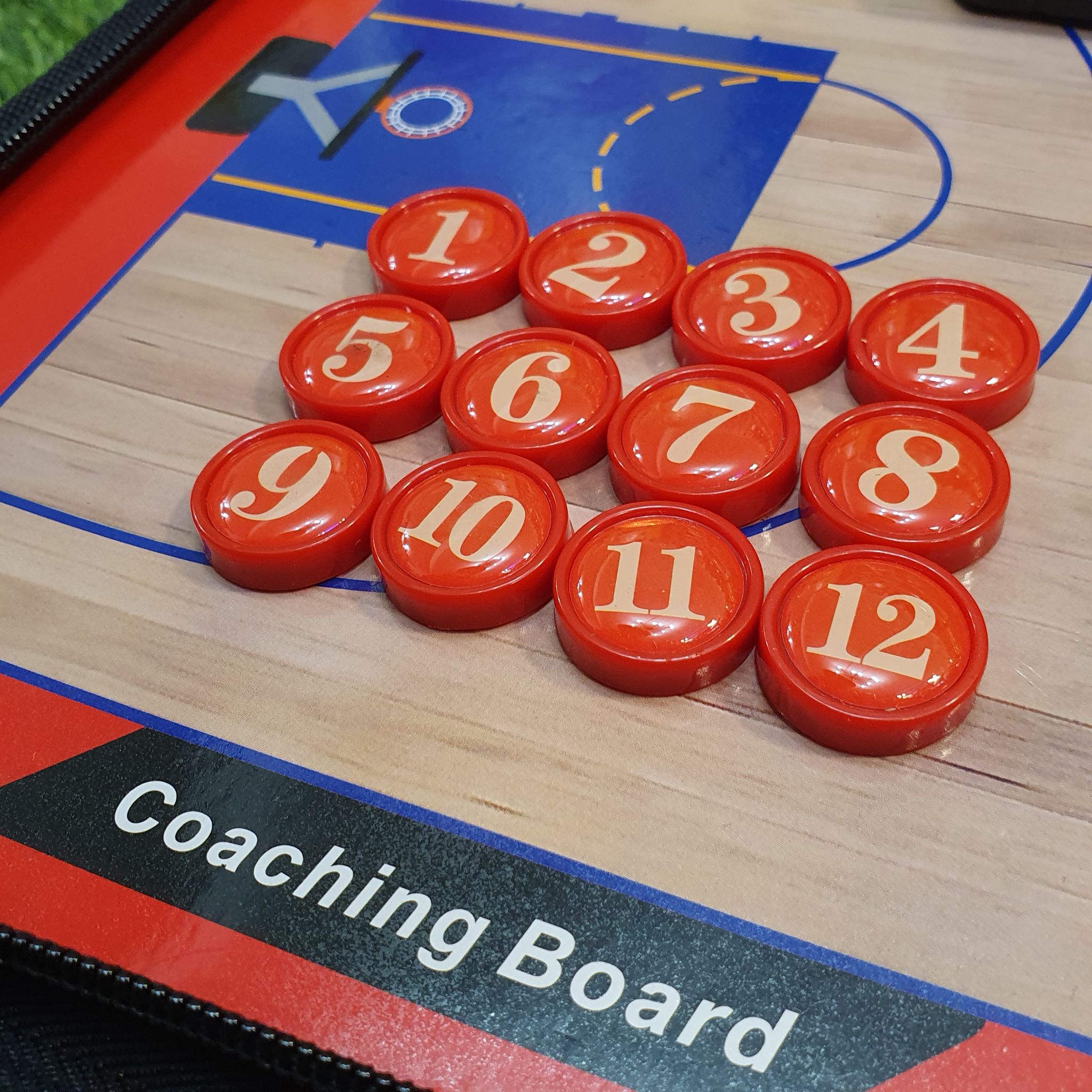 Coach board กระดานวางแผนบาสเก็ตบอล (แม่เหล็ก) มีซิป