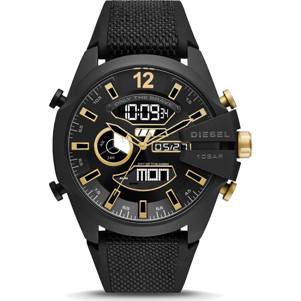 Diesel DZ4552 นาฬิกาผู้ชาย Mega Chief Ana-Digi Quartz Men's Watch
