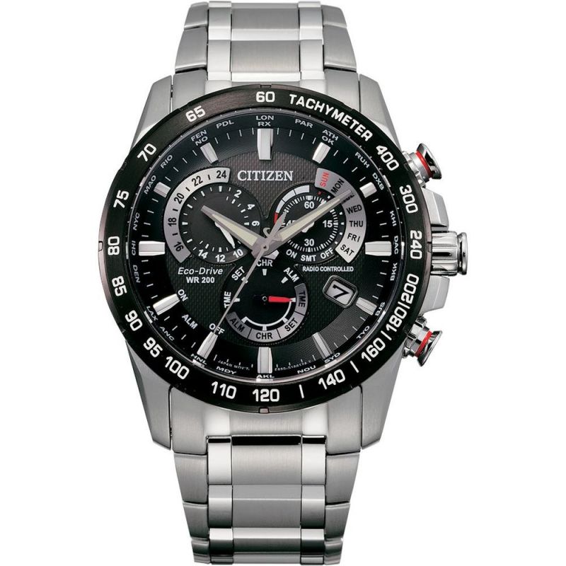 Citizen CB5898-59E นาฬิกาผู้ชาย Eco-Drive PCAT Atomic Timekeeping Radio-Controlled Men's Watch