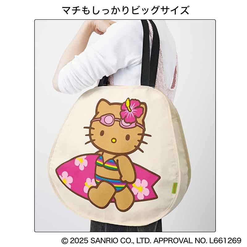 [PRE-ORDER] กระเป๋า ซัมเมอร์ คิตตี้ สีแทน Tanned Summer Kitty Tote bag Sweet Magazine (スウィート) 2025年8月号 ハローキティ トートバッグ