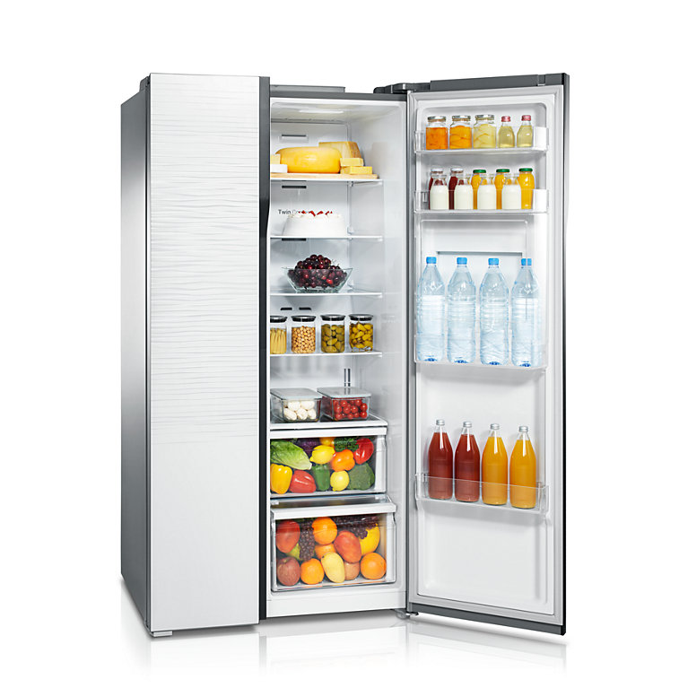 ตู้เย็น ไซด์บายไซด์ SBS 20.6 คิว Samsung RS554NRUA1J/ST