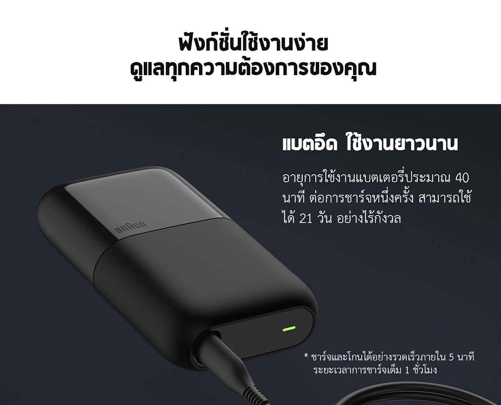 Xiaomi Mijia Braun Electric Shaver - เครื่องโกนหนวดไฟฟ้าเสี่ยวหมี่/Braun