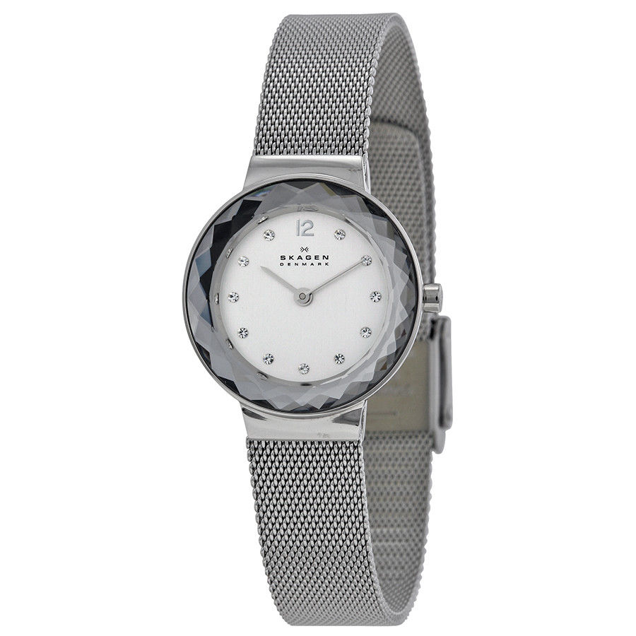 Skagen 456SSS นาฬิกาผู้หญิง Skagen รุ่น 456SSS, Leonora Quartz Mesh Bracelet Women's Watch