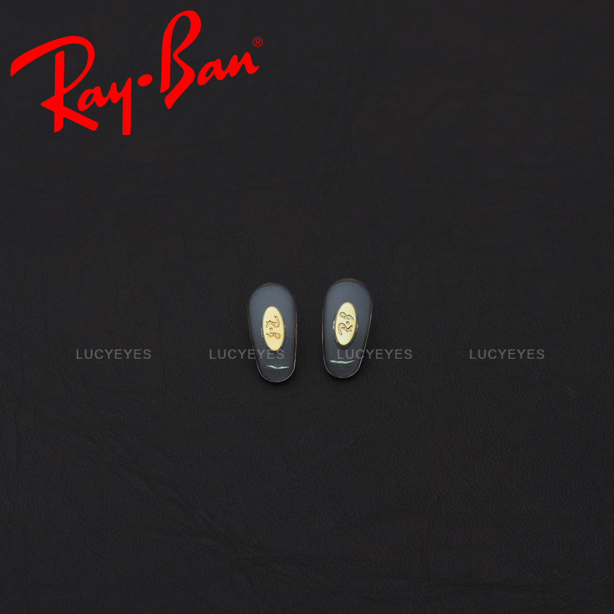 แป้นจมูก RAYBAN แท้ 100% แบบเสียบ (สีใส โลหะทอง)