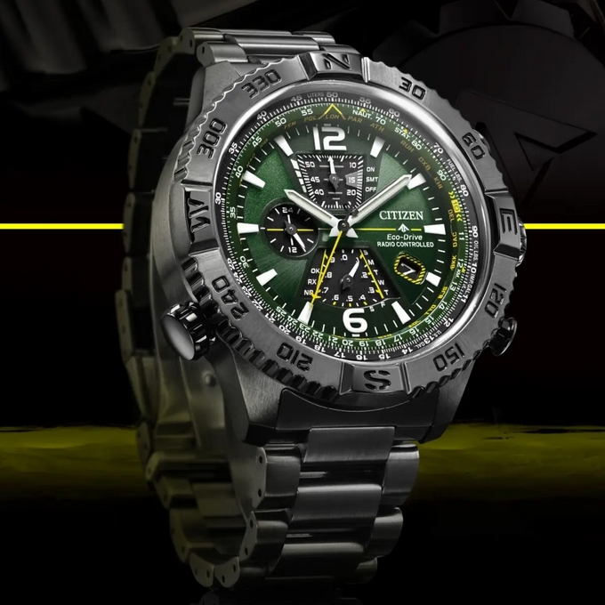 Citizen AT8227-56X นาฬิกาผู้ชาย Promaster Navihawk A-T Radio-Controlled Eco-Drive Men's Watch