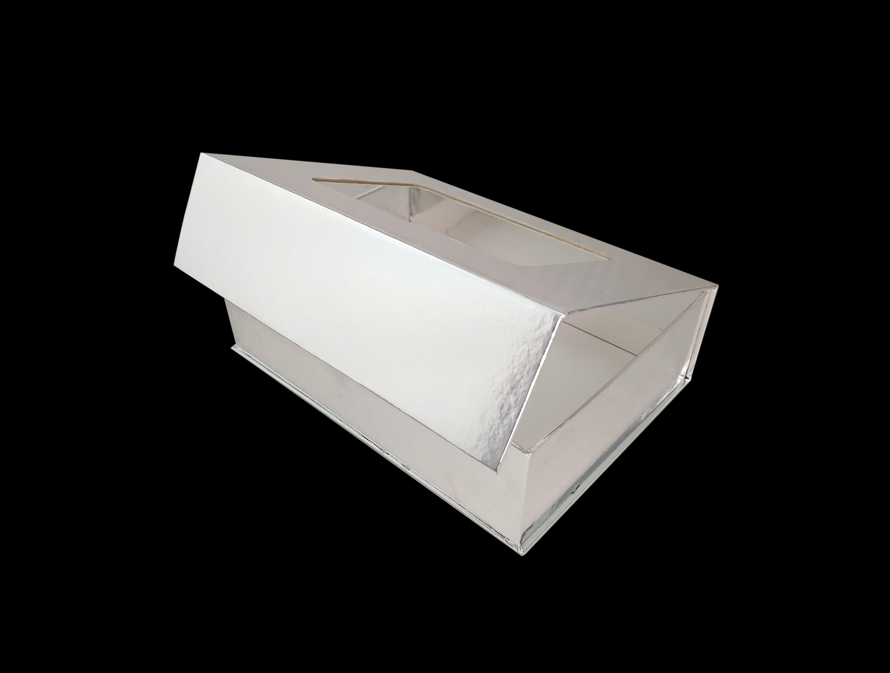 RD932FSV1_W กล่องจั่วปัง ทรงฝาเปิดแม่เหล็ก เจาะช่องหน้าต่าง ขนาด 17 x 24 x 6.5 ซม ฐานยื่น 0.3 ซม. (limited)