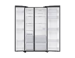 ตู้เย็น ไซด์บายไซด์ SBS 23.1Q/ 655 ลิตร กระจกสีดำ Samsung RS62R50012C/ST