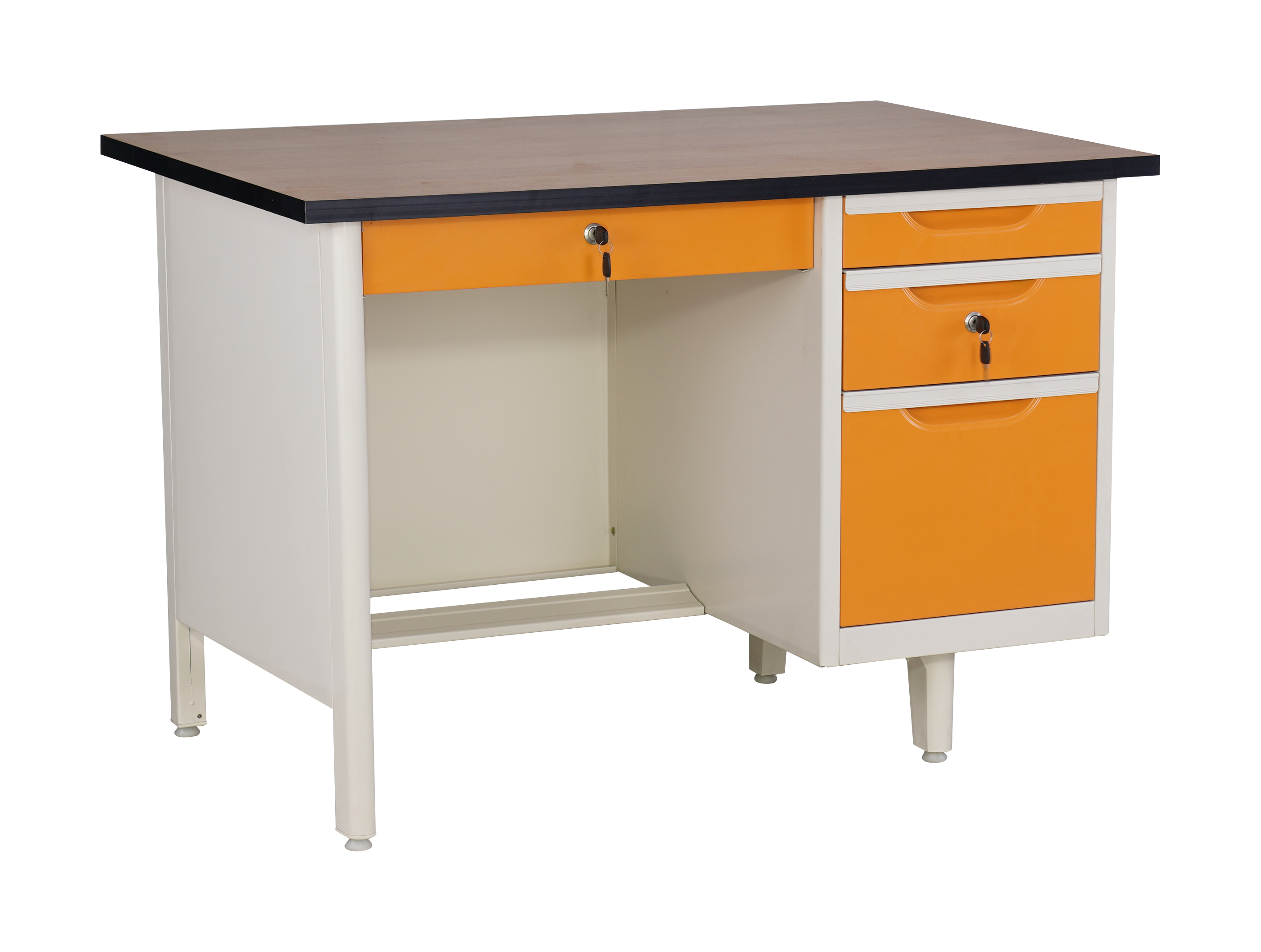 โต๊ะเหล็ก 3.5ฟุต(หน้าเมลามีน)