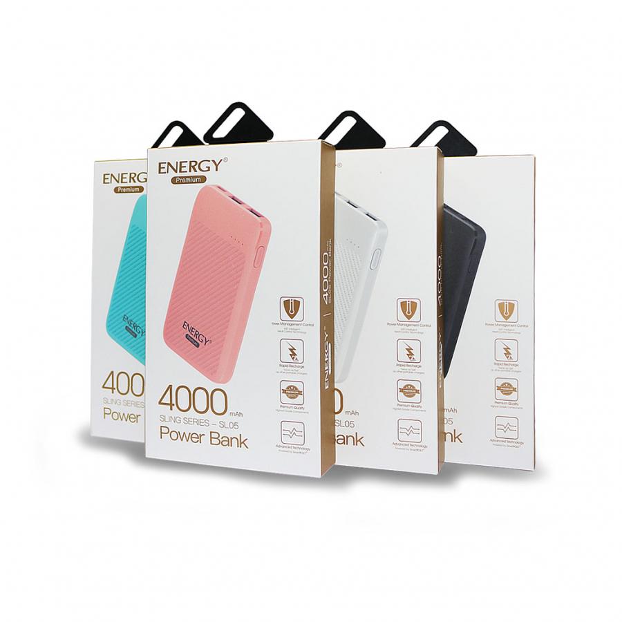 เพาเวอร์แบงค์ 4000mah รุ่น SL05 หลากสีสัน