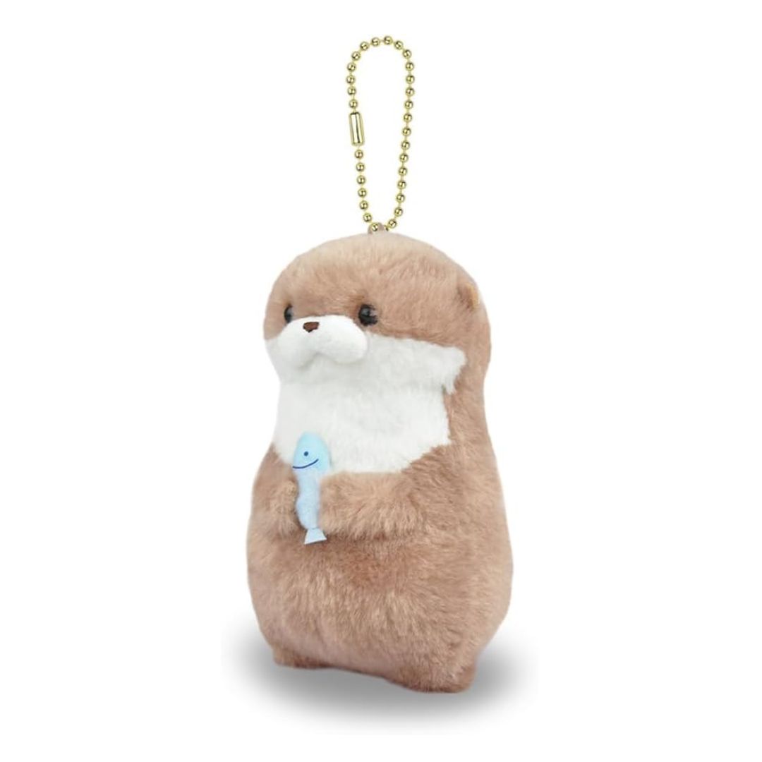 [PRE-ORDER] พวงกุญแจ ตุ๊กตา น้องนาก ถือปลา นากทะเล Uso-yan Size 11 cm นำเข้าจากญี่ปุ่น カワウソうそやんLMCうそやん おさかな 703979