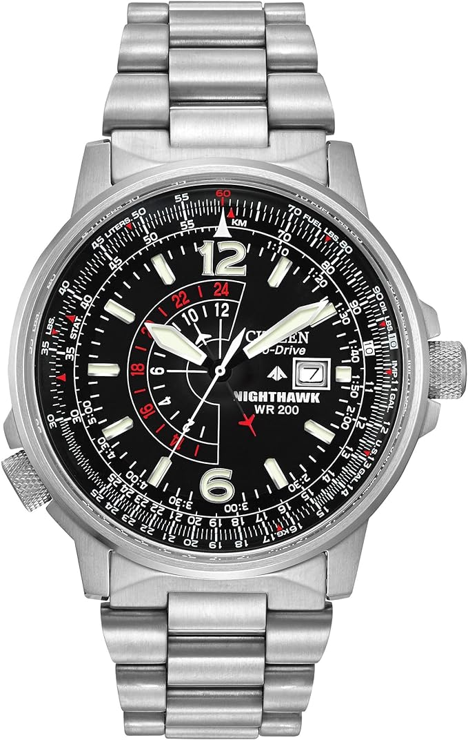 Citizen BJ7000-52E นาฬิกาผู้ชาย Citizen Eco-Drive รุ่น BJ7000-52E, Nighthawk Pilot Men's Watch