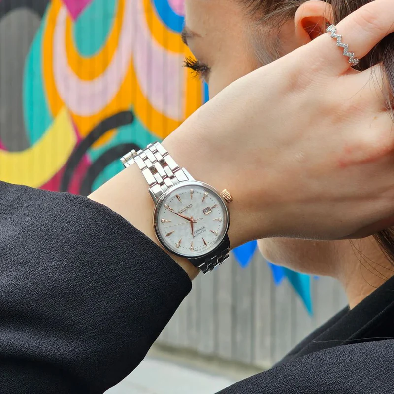 Seiko SRE009J1 นาฬิกาผู้หญิง Presage Cocktail Time Automatic Women's Watch