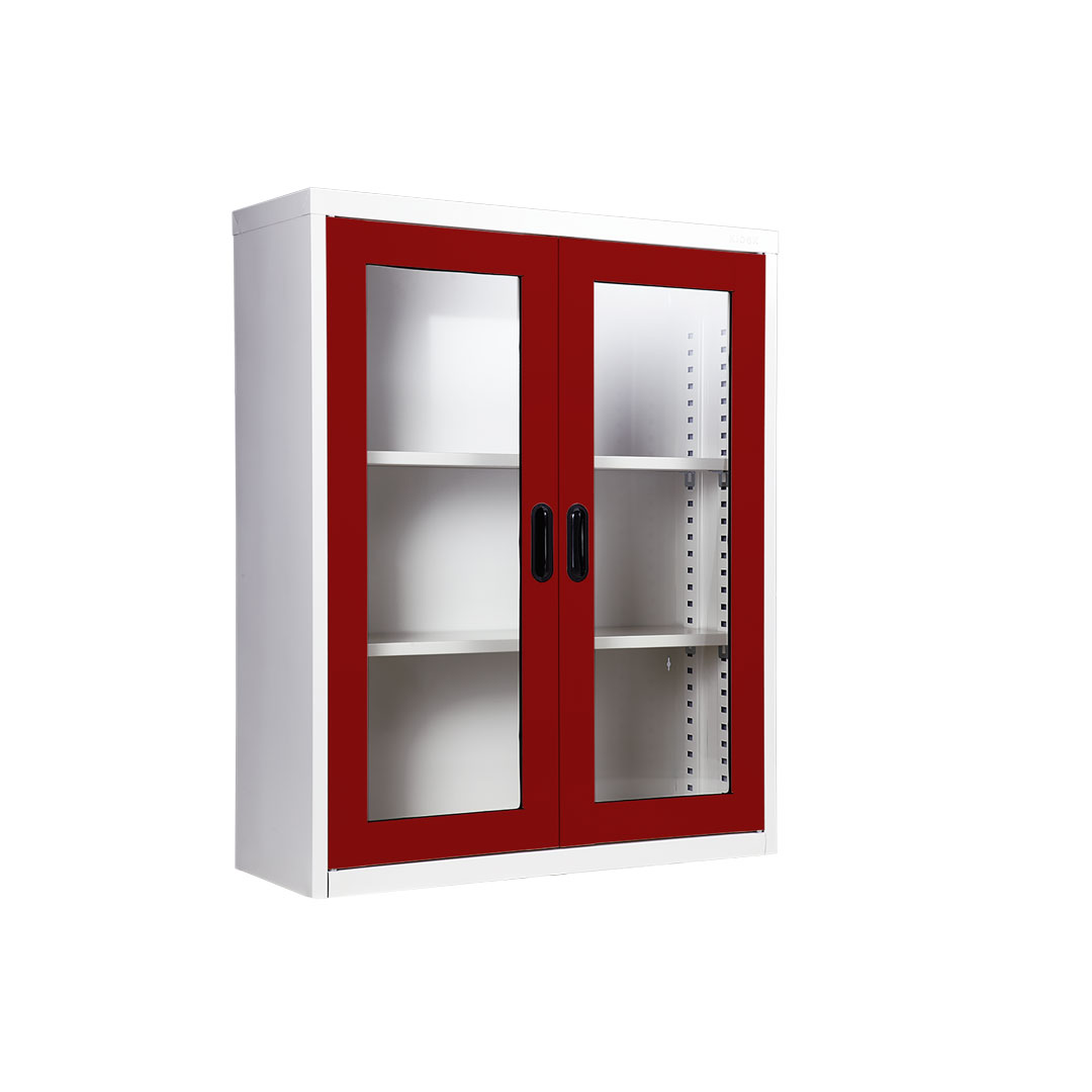 ตู้หนังสือสองบานเปิดกระจกเตี้ยKIOSK