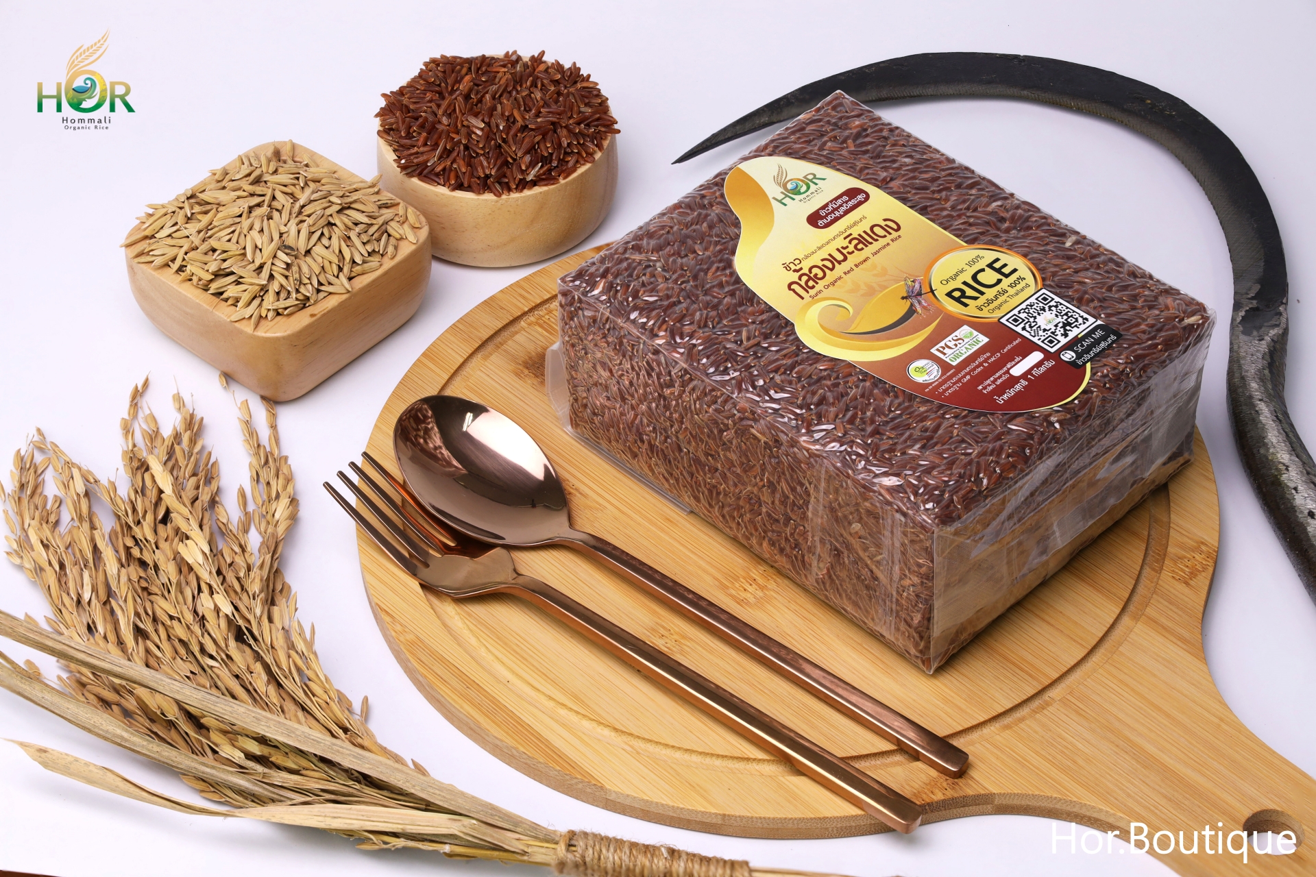 ข้าวหอมมะลิแดง ข้าวมะลิแดง ข้าวกล้องมะลิแดง ข้าวกล้องหอมมะลิแดง ข้าวมะลิแดงอินทรีย์ ข้าวหอมมะลิแดงออร์แกนิค ข้าวสุขภาพมะลิแดง Organic Red Jasmine Rice 1 กก.