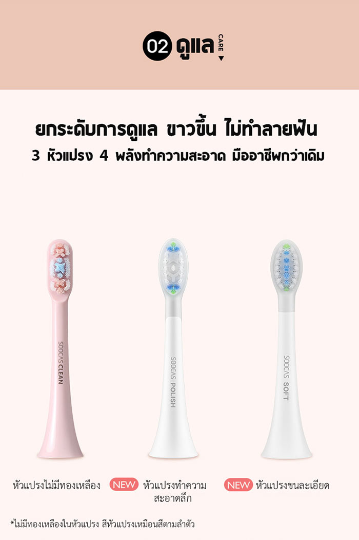 Xiaomi SOOCAS X3S Sonic Electronic Toothbrush - แปรงสีฟันไฟฟ้า SOOCAS X3S