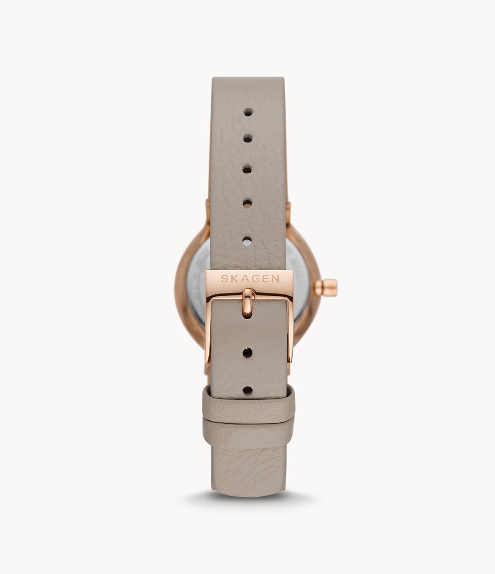 Skagen SKW3005 นาฬิกาผู้หญิง Skagen รุ่น SKW2837, Freja Lille Two-Hand Greystone Eco Leather Quartz Women's Watch