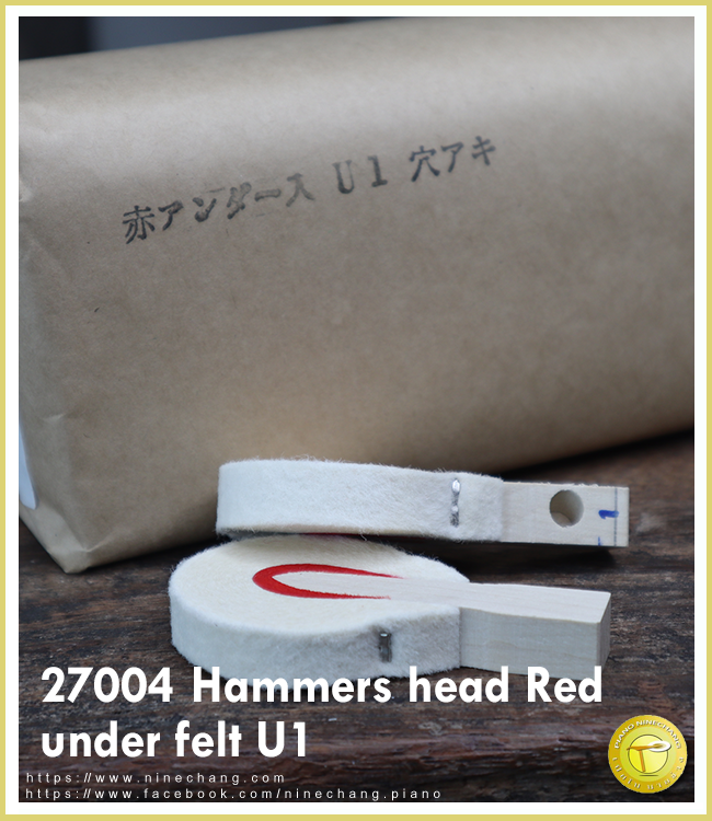 27004 Hammers head Red under felt U1