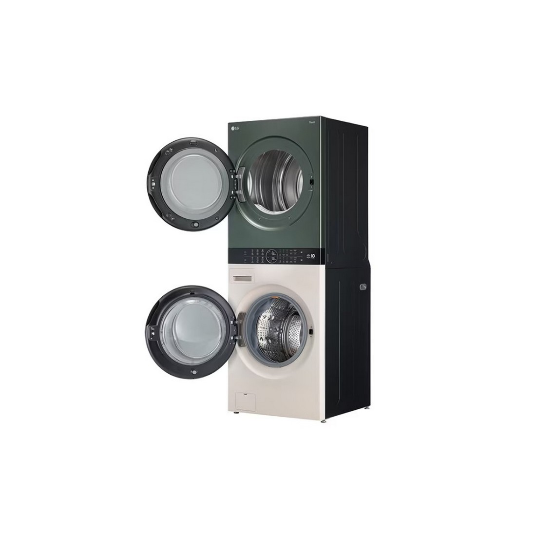 [ผ่อน0%] LG ตู้ซักผ้าและอบผ้า WT2116SHEG 21/16 กก. 1000RPM อินเวอร์เตอร์ สีเขียวเบจ (ชลบุรีส่งฟรี)