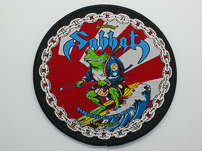SABBAT 'Sabbatical Surfing Frog' Woven Patches