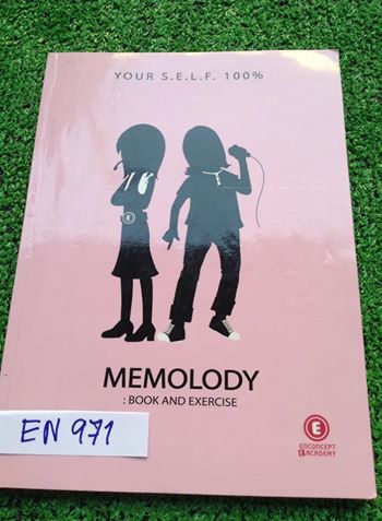 EN971 [Enconcept] Memolody Book เนื้อเพลงประกอบคอร์สMemolody vocab มีจดศัพท์เพิ่มเติมภายในเล่ม