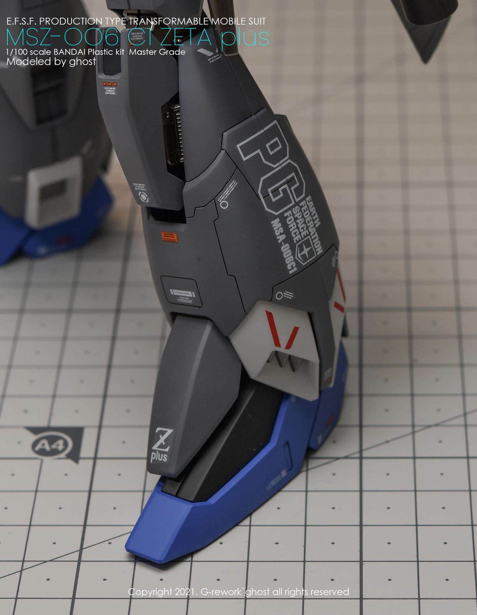 G-REWORK CUSTOM DECAL MG 1/100 ZETA PLUSE
